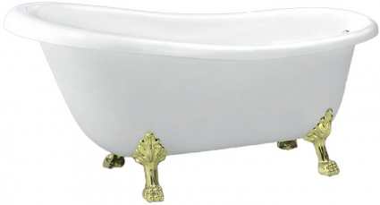Акриловая ванна BelBagno BB04-ORO ножки золото