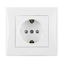 Розетка Schneider Electric Sedna с/з со шторками 16A 250V SDN3009121
