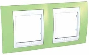 Рамка 2-постовая Schneider Electric Unica Хамелеон MGU6.004.863