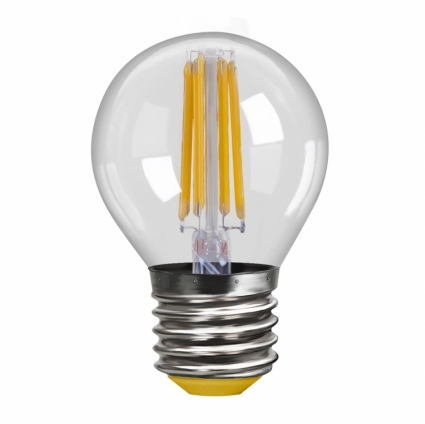Лампа светодиодная E27 4W 2800К шар прозрачный VG10-G1E27warm4W-F 7010