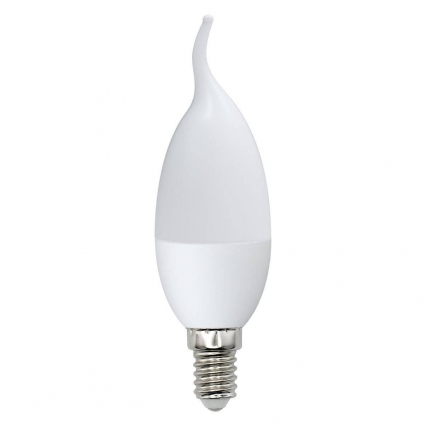 Лампа светодиодная E14 6,5W 2700K свеча на ветру матовая LC-CDT-6.5/E14/827 L216