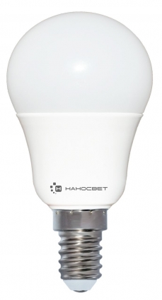 Лампа светодиодная E14 7,5W 2700K груша матовая LC-P45-7.5/E14/827 L204