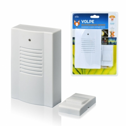 Звонок беспроводной (11014) Volpe UDB-Q021 W-R1T1-16S-30M-WH