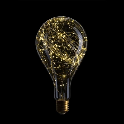 Лампа светодиодная E40 4,5W 2600K груша прозрачная 057-028