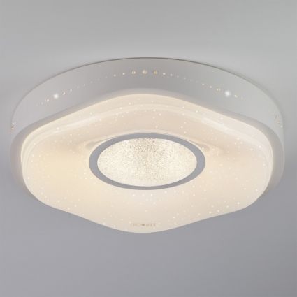 Потолочный светодиодный светильник с пультом ДУ Eurosvet Shine 40011/1 LED белый