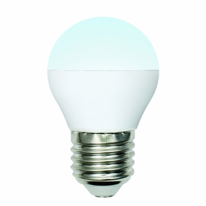 Лампа светодиодная (UL-00002378) E27 6W 4000K шар матовый LED-G45-6W/NW/E27/FR/MB PLM11WH