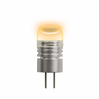 Лампа светодиодная (05857) G4 0,8W капсульная прозрачная LED-JC-12/0,8W/YELLOW/G4