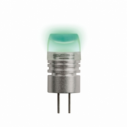 Лампа светодиодная (05858) G4 0,8W капсульная прозрачная LED-JC-12/0,8W/GREEN/G4