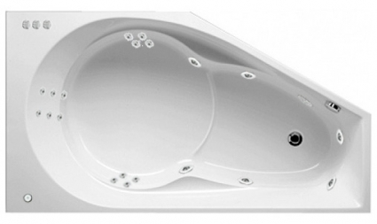 Гидромассаж Riho Yukon Yan Pool W-pool HM с электроуправлением, хром