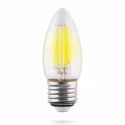 Лампа светодиодная E27 6W 4000К прозрачная VG10-C1E27cold6W-F 7029