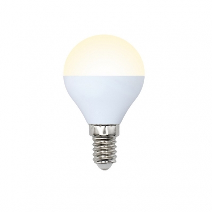 Лампа светодиодная (UL-00003826) E14 9W 3000K матовая LED-G45-9W/WW/E14/FR/NR