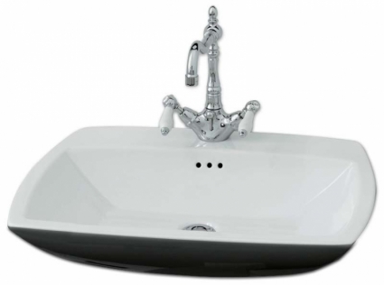 Раковина ArtCeram Jazz JZL003 black&white