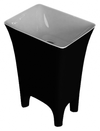 Раковина ArtCeram Cow CWL004 black&white