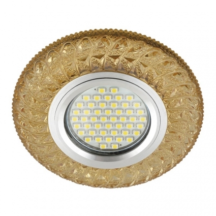 Встраиваемый светильник Fametto Luciole DLS-L144 Gu5.3 Glassy/Gold