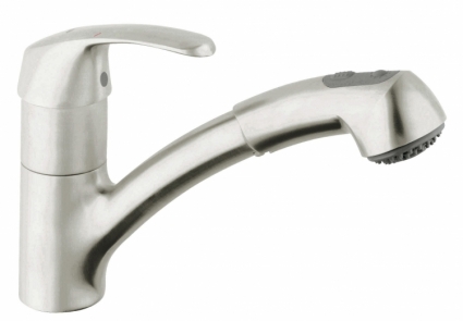 Смеситель для кухонной мойки GROHE Alira с выдвижным изливом/лейкой