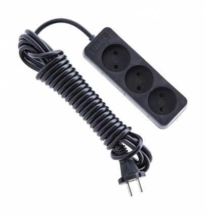 Удлинитель (UL-00003604) 3гн х 3м б/з Uniel Standard S-CD3-3 Black