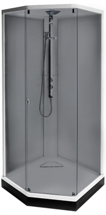 Душевая кабина IDO Showerama 8-5 90x90 стекло тонир., проф. серебристый