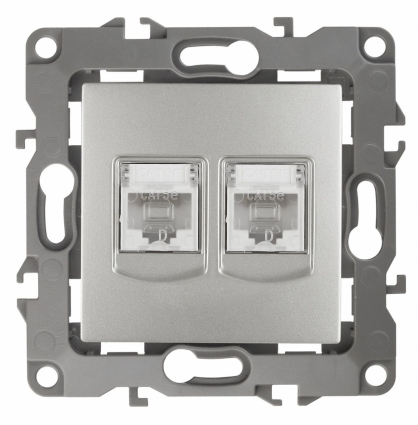 Розетка информационная 2XRJ45 ЭРА 12 12-3108-03