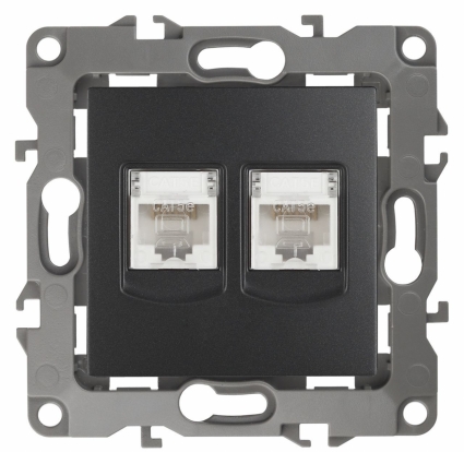 Розетка информационная 2XRJ45 ЭРА 12 12-3108-05