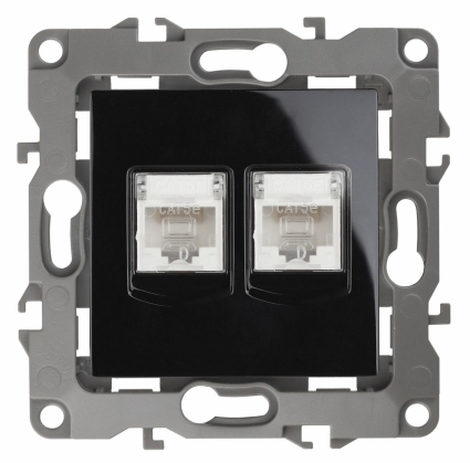 Розетка информационная 2XRJ45 ЭРА 12 12-3108-06