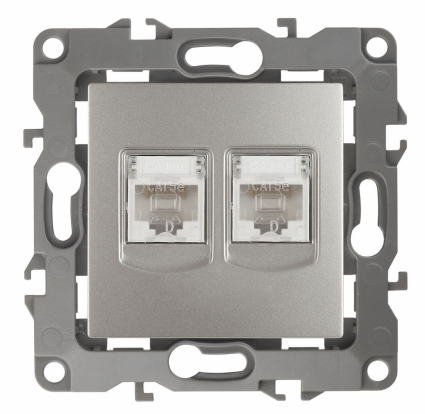 Розетка информационная 2XRJ45 ЭРА 12 12-3108-15