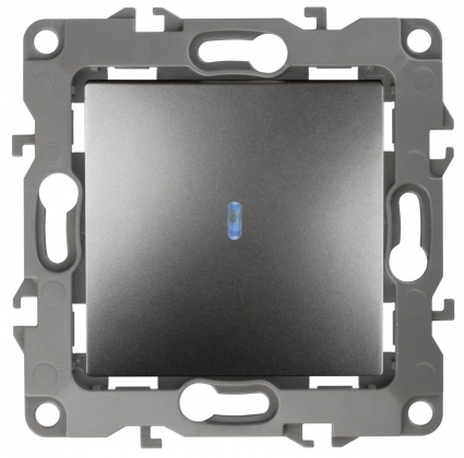 Выключатель одноклавишный с подсветкой ЭРА 12 10AX 250V 12-1102-12