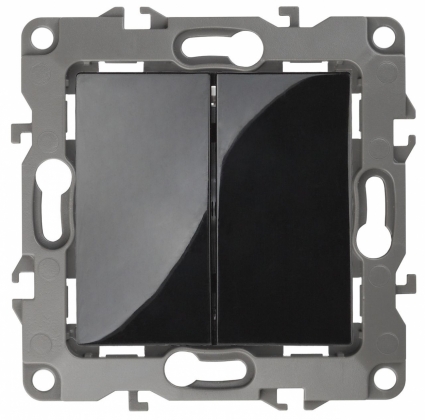 Переключатель двухклавишный ЭРА 12 10AX 250V 12-1106-06