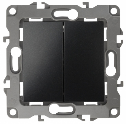 Переключатель двухклавишный ЭРА 12 10AX 250V 12-1106-05
