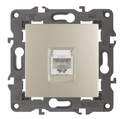 Розетка информационная RJ45 ЭРА Elegance 14-3107-04