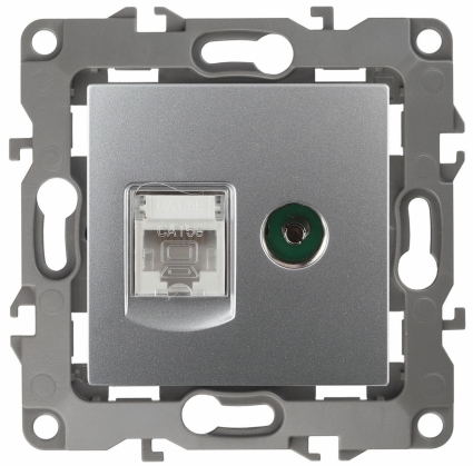 Розетка комбинированная RJ45+TV ЭРА 12 12-3110-03