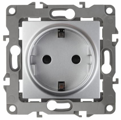 Розетка ЭРА 12 2P E Schuko 16A 250V 12-2001-03