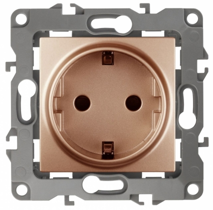 Розетка ЭРА 12 2P E Schuko со шторками 16A 250V 12-2102-14