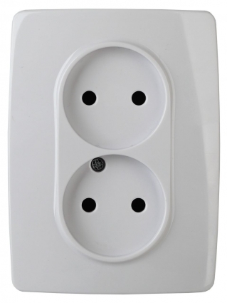 Розетка ЭРА 12 2x2P 16A 250V 12-2107-01