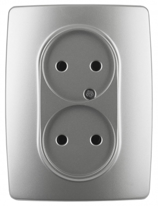 Розетка ЭРА 12 2x2P 16A 250V 12-2107-03