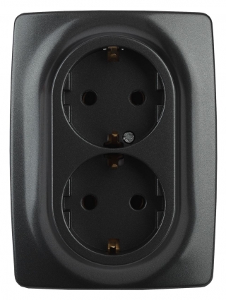 Розетка ЭРА 12 2x2P E Schuko 16A 250V 12-2106-05
