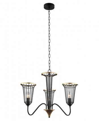 Подвесная люстра Lumien Hall Блис 4016/3P-BK-GD