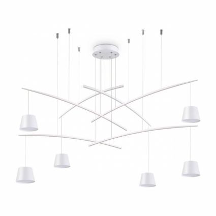 Подвесная люстра Ideal Lux Fish SP6 Bianco