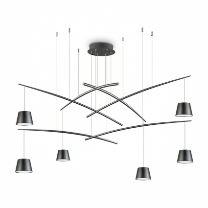 Подвесная люстра Ideal Lux Fish SP6 Nero