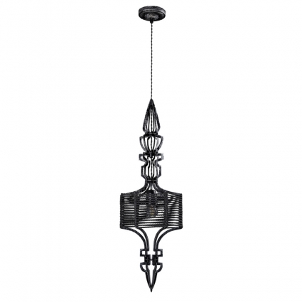Подвесной светильник Crystal Lux Prima SP1 A Black-Silver/Black