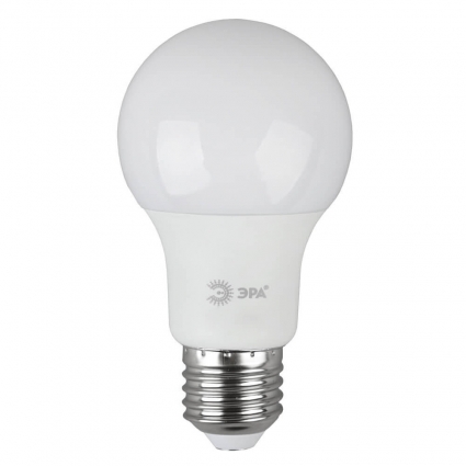 Лампа светодиодная ЭРА E27 11W 6000K матовая LED A60-11W-860-E27