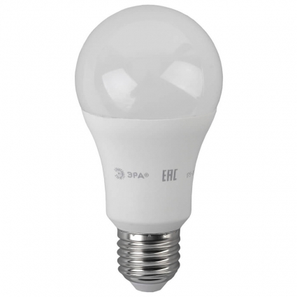 Лампа светодиодная ЭРА E27 17W 2700K матовая LED A60-17W-827-E27