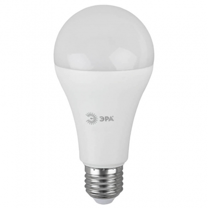Лампа светодиодная ЭРА E27 25W 2700K матовая LED A65-25W-827-E27