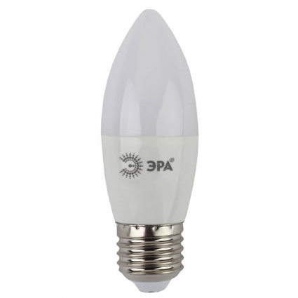 Лампа светодиодная ЭРА E27 9W 2700K матовая LED B35-9W-827-E27