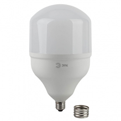 Лампа светодиодная ЭРА E40 65W 6500K матовая LED POWER T160-65W-6500-E27/E40