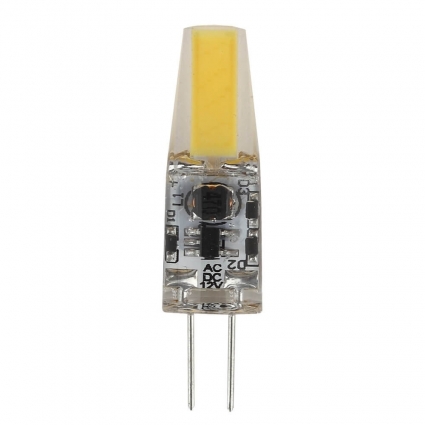Лампа светодиодная ЭРА G4 1,5W 4000K прозрачная LED JC-1,5W-12V-COB-840-G4