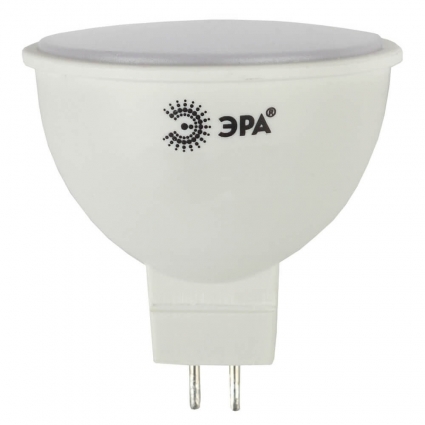 Лампа светодиодная ЭРА GU5.3 4W 4000K матовая LED MR16-4W-840-GU5.3