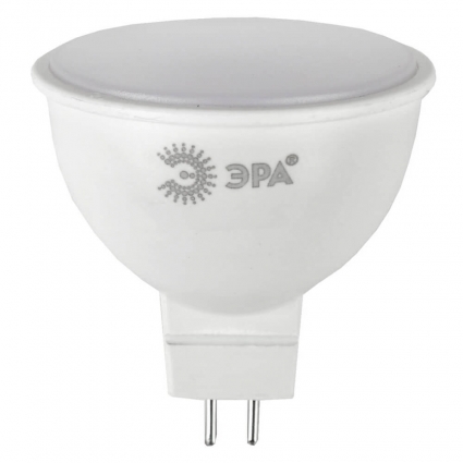 Лампа светодиодная ЭРА GU5.3 8W 2700K матовая LED MR16-8W-827-GU5.3