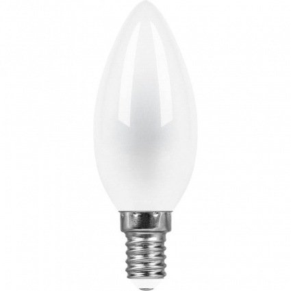 Лампа светодиодная Feron E14 11W 4000K Свеча Матовая LB-713 38007