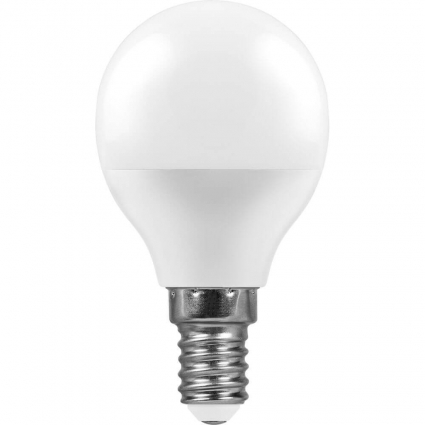 Лампа светодиодная Feron E14 11W 4000K Шар Матовая LB-750 25947