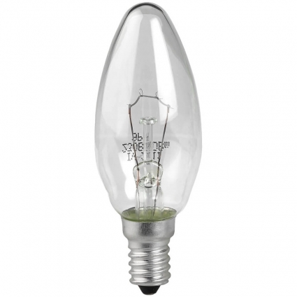 Лампа накаливания ЭРА E14 60W 2700K прозрачная ЛОН ДС60-230-E14-CL